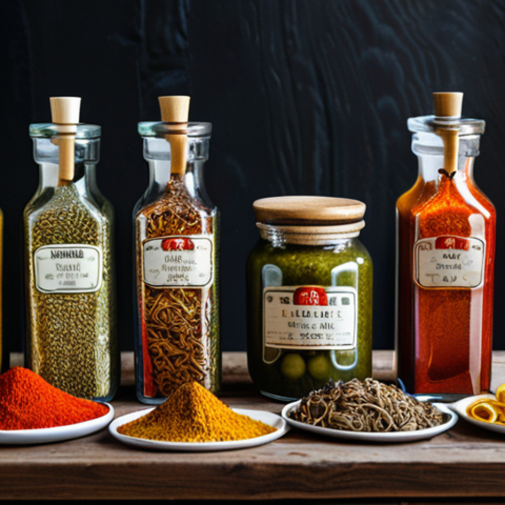 중식 식재료 쇼핑몰 - Authentic Ingredients**

"A vibrant display of authentic Chinese ingredients on a rustic wooden tabl...